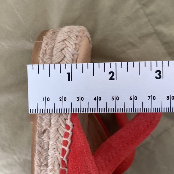 Carmen Saiz orange suede sling back espadrilles euro size 38 us 7.5 - Picture 10 of 11
